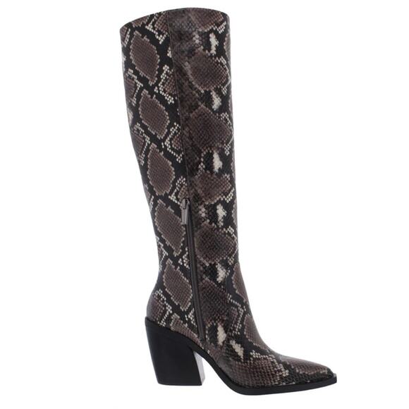 Vince Camuto Gravana Snakeskin Knee High Boots - 5 1/2 M - Picture 2 of 12